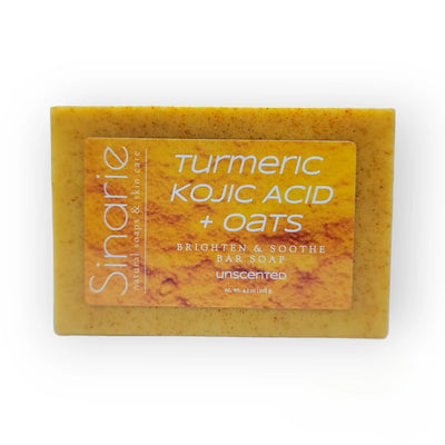 Soaps Turmeric & Kojic Acid Brightening Bar Soap, Unscented, 4 Oz., 1 Count