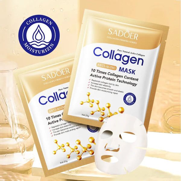 10pcs Collagen Face Mask Anti-aging